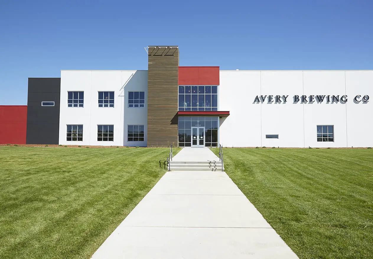 Front View of Avery Brewing Company's new brewery opened in February 2015 in Boulder, Colorado