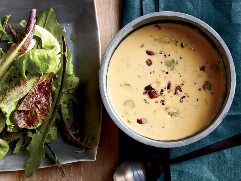 Beer and Cheddar Soup