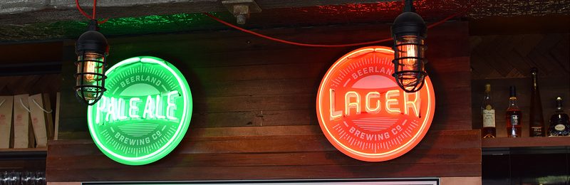 lager & ale neon sign