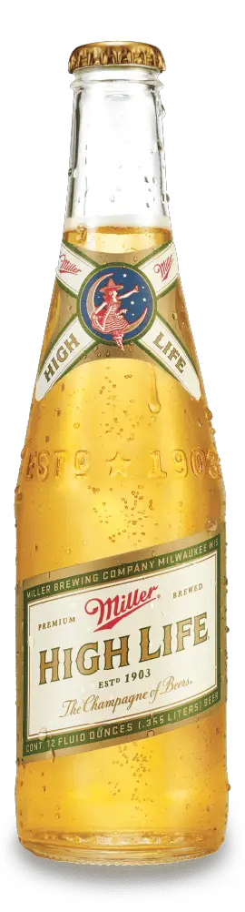 MILLERHIGH LIFE beer in bottle
