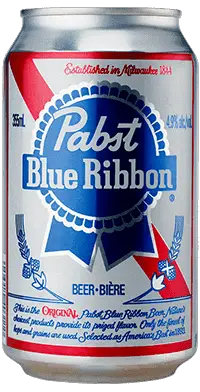 PABST BLUE RIBBON  beer in can