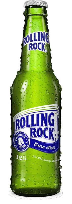 ROLLING ROCK beer in bottle