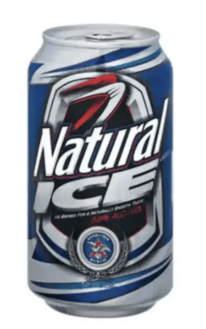 natural ice beer in can